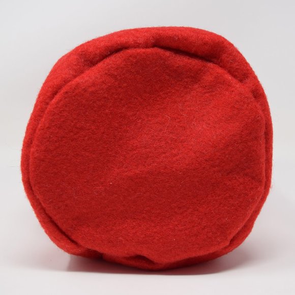 Lindt Holiday Felt Gift Bag Empty Christmas Snowflakes Stars Ribbon Red Wrap - Picture 6 of 14